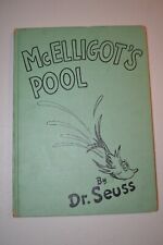 Vintage 1947 McElligot's Pool by Dr. Seuss 1st Edition Green Hard Cover Book picture