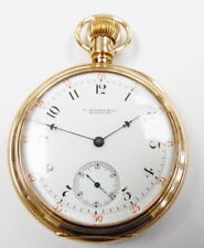 Antique 1890's E Howard Series VIII 18 Size 14k Gold Pocket Watch ~  picture