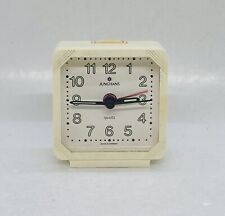 Vintage Junghans 710 Quartz Travel Alarm Clock White Made In Germany Works 11 picture