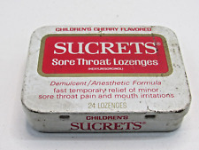 Vintage Sucrets Tin for Children Made in USA Beecham Products Empty 1970’s #GG picture
