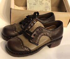 Vintage Mid Century YOUTHCRAFT 13.5 D Oxfords Saddle Shoes Lace Up Wing Tip picture