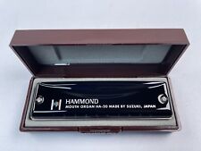 Suzuki Hammond HA-20 key of C Black 10-Holes Harmonica w/Case Genuine Products picture