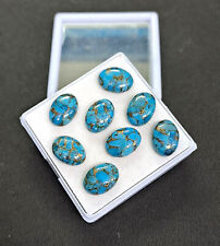 [WHOLESALE] NATURAL BLUE COPPER TURQUOISE CABOCHON OVAL SHAPE LOOSE GEMSTONE picture