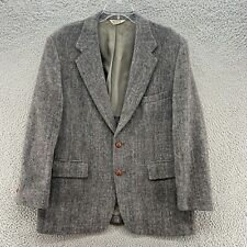 Vintage Harris Tweed Blazer Mens 42S 2 Button Sport Coat Suit Jacket Wool picture