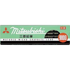 Mitsubishi Pencil Co Ltd. 9800 pencil dozen (12 pieces) HB K9800HB (japan impo picture