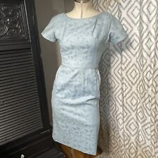 Vintage 1950's Blue Wiggle Cocktail Dress 32