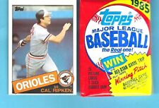 1985 Topps Baseball Sealed Wax Pack + 85 Topps Cal Ripken #30 Baseball Card picture