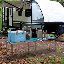 8ft Folding Camping Table with Adjustable Legs picture