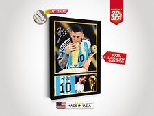 LIONEL MESSI  Football Legends  Motivational Wall Art  Framed Canvas Decor Gift picture