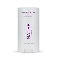 NEW Native Deodorant Lavender & Rose Paraben and Aluminum Free 2.65 oz picture