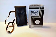 KODAK CASE FOR SIX-16 KODAK, ORGINIAL BOX & STRAP STAMP CLOSER VELVET LINING picture
