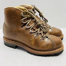 Vintage Raichle Leather Mountaineering Hiking Trail Boots Brown US Men's 6.5 N picture