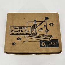 Vintage DAZEY Crackit Nutcracker Set With Stand Black Box Instructions Antique picture