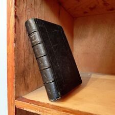 Antique Prayer Book Germany 1876 Leather Bound Bible Illustrated Christ j3 picture