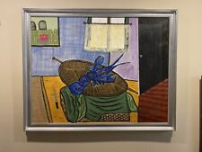 THE BLUE LOBSTER by ANGEL P. GARCIA , 2019,  SIGN & FRAMED picture