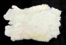 BUY 1 GET ONE FREE REAL NATURAL WHITE GENUINE RABBIT SKIN  hides fur pelt skins picture