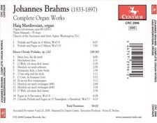 BRAHMS: COMPLETE ORGAN WORKS NEW CD picture