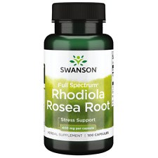 Swanson Full Spectrum Rhodiola Rosea Root, Energy/Stress Help, 400 mg (100 Caps) picture