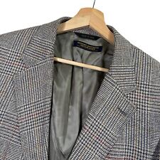 VTG Brooks Brothers Brooksgate Tweed Blazer Mens 43R Glen Plaid Made in USA EUC picture