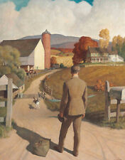 Newell Convers Wyeth - Homecoming (1945) Soldier WW2 - 17