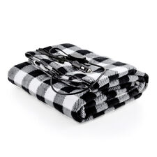 Ovente Electric Travel Blanket for Car Temperature Control Black White BL4602BW picture
