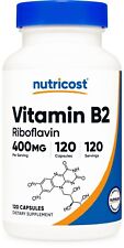 Nutricost Vitamin B2 (Riboflavin) 400mg, 120 Capsules - Gluten Free, Non-GMO picture