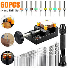 Precision Pin Vise Micro Drill Bits Hand Twist Drill Bits Set Rotary Tools Kit picture
