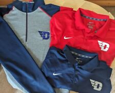Lot of 3 DAYTON FLYERS - NIKE Dri-Fit Polo (2ct) & ANTIGUA 1/4 Zip Jacket LARGE picture