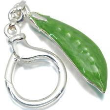 Auth Tiffany&Co. Rare Key Ring Field Peas 925 Sterling Silver/Enamel  picture