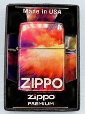 Tie Dye Zippo 48982 Design 540 Fusion Color Double Sided Zippo Lighter NEW picture