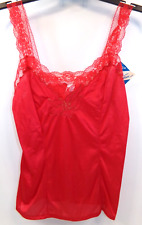 Vintage Richform Womens Lingerie Lace Cami Top NWT Red Size Medium picture