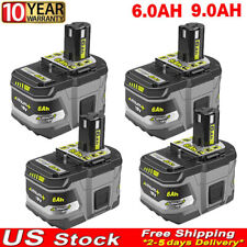 4x 9.0Ah For RYOBI P108 One Plus High Capacity Battery 18 Volt Lithium-Ion New picture