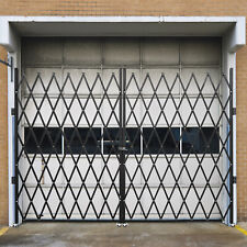 VEVOR Double Folding Security Gate Folding Door Gate 6-1/2'H x 12'W Scissor Gate picture