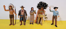 Schleich Mojo Lot of 5 Native American Sioux Medicine Man Girl Wild West Cowboy picture