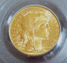 FRANCE: 1911 gold 20 Francs Paris mint. PCGS MS 65 picture