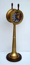 Vintage brass 52” telegraph navy ship engine room Nautical with wooden base gift picture