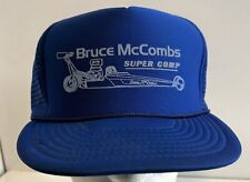 Vintage Bruce McCombs Super Comp Drag Race Cap Hat Snapback Slingshot Dragster picture
