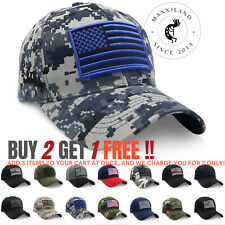 Men Baseball Cap USA American Flag Hat Adjustable Tactical Military Caps Army picture