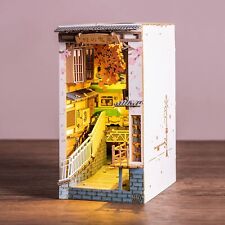 3D Wooden Dollhouse DIY Miniature House Book Nook Miniature Kit -Sakura Densya picture