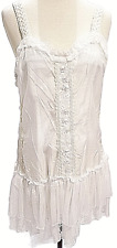 Pretty Angel Camisole  XL Victorian Women Lace White Ribbon Roses New White picture