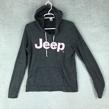 Alternative Apparel Jeep Womens Long Sleeve Drawstring Pullover Gray Hoodie L picture