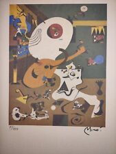 COA Joan Miro Painting Print Poster Wall Art Signed & Numbered picture