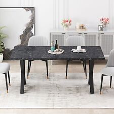 Modern  Dining Table with Printed Marble Table Top+X-Shape Leg picture