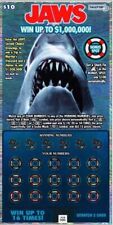 JAWS Massachusetts State Lottery Instant $10.00 Ticket DIRECT from Amity Island picture