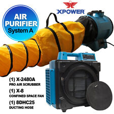 XPOWER X-2480A Fire & Smoke Damage Restoration-1xAir Scrubber,1xFan,1xDuct Hose picture