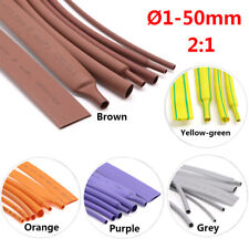 1mm - 50mm Heat Shrink Tubing 2:1 Electrical Sleeving Cable Wire Heatshrink Tube picture