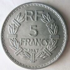 1947 FRANCE 5 FRANCS - AU - Excellent Vintage Coin - BARGAIN BIN #111 picture
