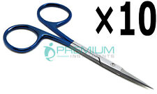 10 Pcs Micro Iris Scissors Straight 4.5