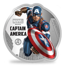 Mmtc Pamp Marvel Captain America 1 oz Silver Coin picture