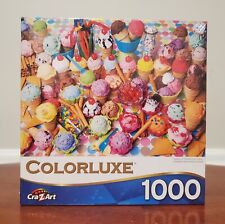 *New Unopened* Colorluxe Ice Cream Cones 1000 Piece Puzzle By Cra-Z-Art picture
